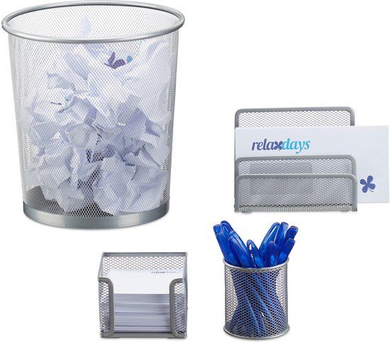 Merkloos Relaxdays Bureau organizer set