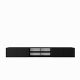 Margaret Hadas24 TV-kast Leo IV 300 cm (zwart + zwart)