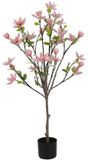Merkloos Countryfield Kunstplant Magnolia Loebneri S roze