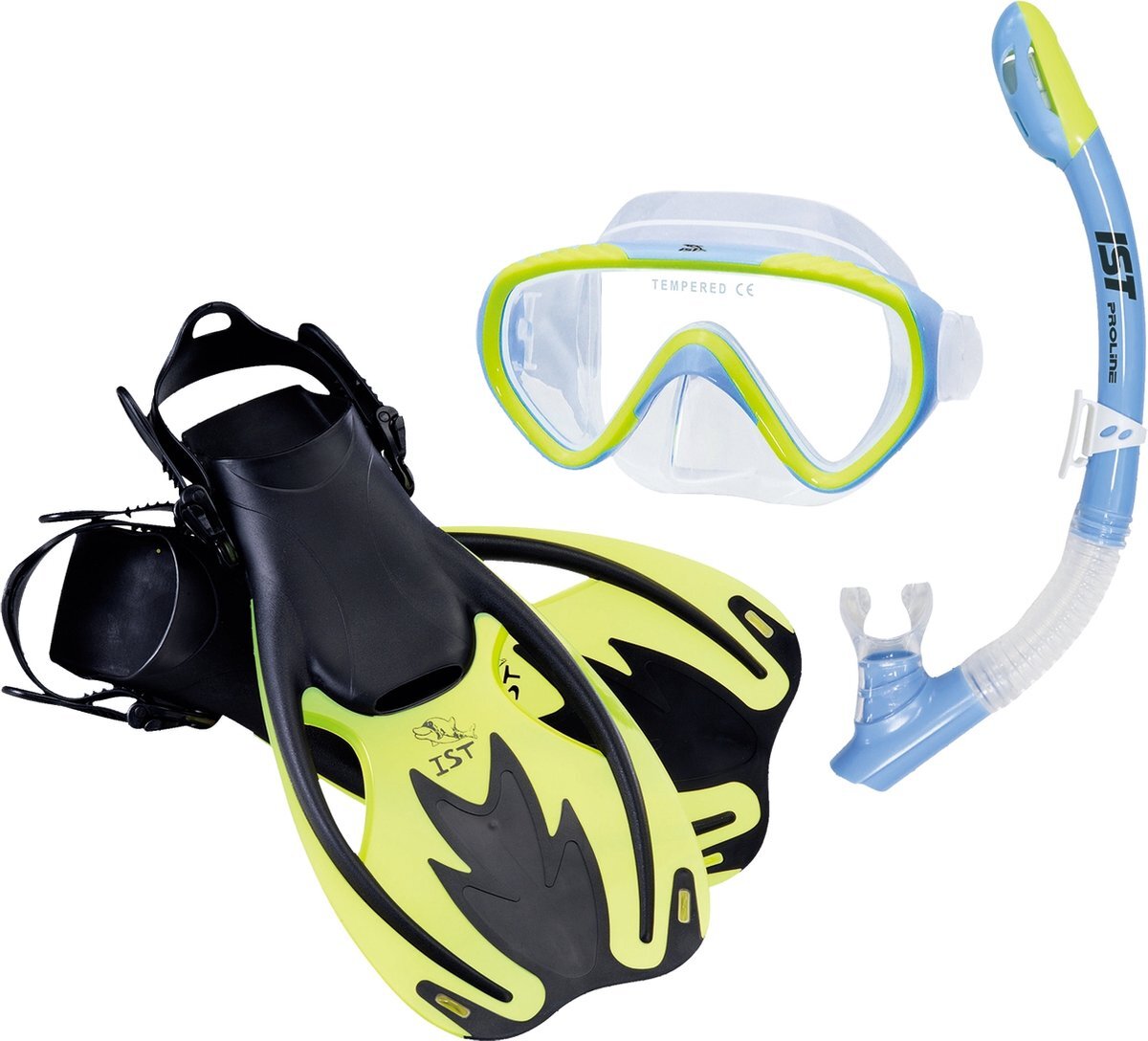 IST Sports UNO - Snorkelset voor Kinderen - 5-12 jaar - Siliconen