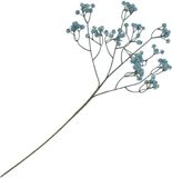 CHAKS Kunstbloem Gipskruid - 60 cm - blauw