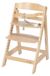 Chaise enfant - Chaise d'escalier évolutive - Chaise haute en bois dès 6 mois - Naturel - Jusqu'à 70 kg