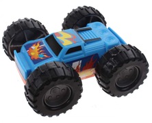 Johntoy Play Gear flipover auto blauw/oranje 9 x 8 x 4 cm