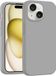 Coverzs luxe siliconen hoesje geschikt voor iPhone 13 (grijs)