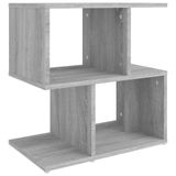 VidaXL Nachtkastje 50x30x51,5 cm bewerkt hout grijs sonoma eikenkleur