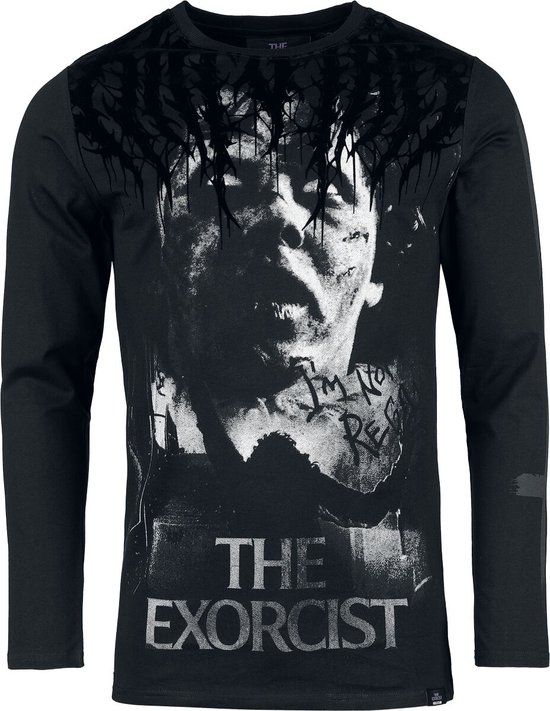The Exorcist by Killstar KILLSTAR I'm Not Regan Long Sleeved T-Shirt Heren Shirt met lange mouwen - Zwart - M