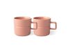 NJRD Tasse Lines 30 cl Lot de 2 Rose