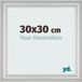 yd. Cadre photo 30x30 cm - MDF - Argent mat - Lazio