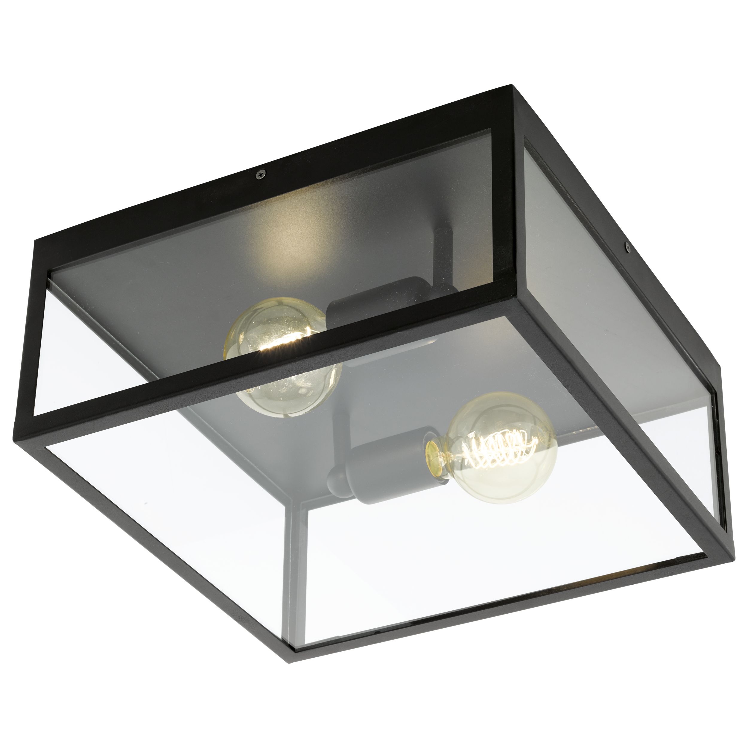 EGLO Charterhouse Plafondlamp - Vierkant - Zwart - E27