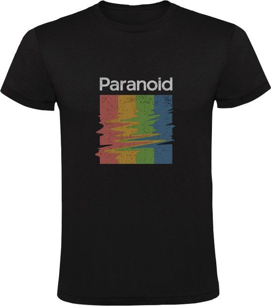 Sol's Paranoid Heren T-Shirt - Zwart - Maat M