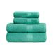 Amazon Basics 4-delige set badhanddoeken voor in de badkamer, 100% katoen, zacht en absorberend, 2 badhanddoeken + 2 handdoeken, Wintertaling