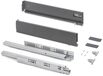 Emuca - Lade kit - 93x500mm - 40kg - Soft Close - Anthracite Grey