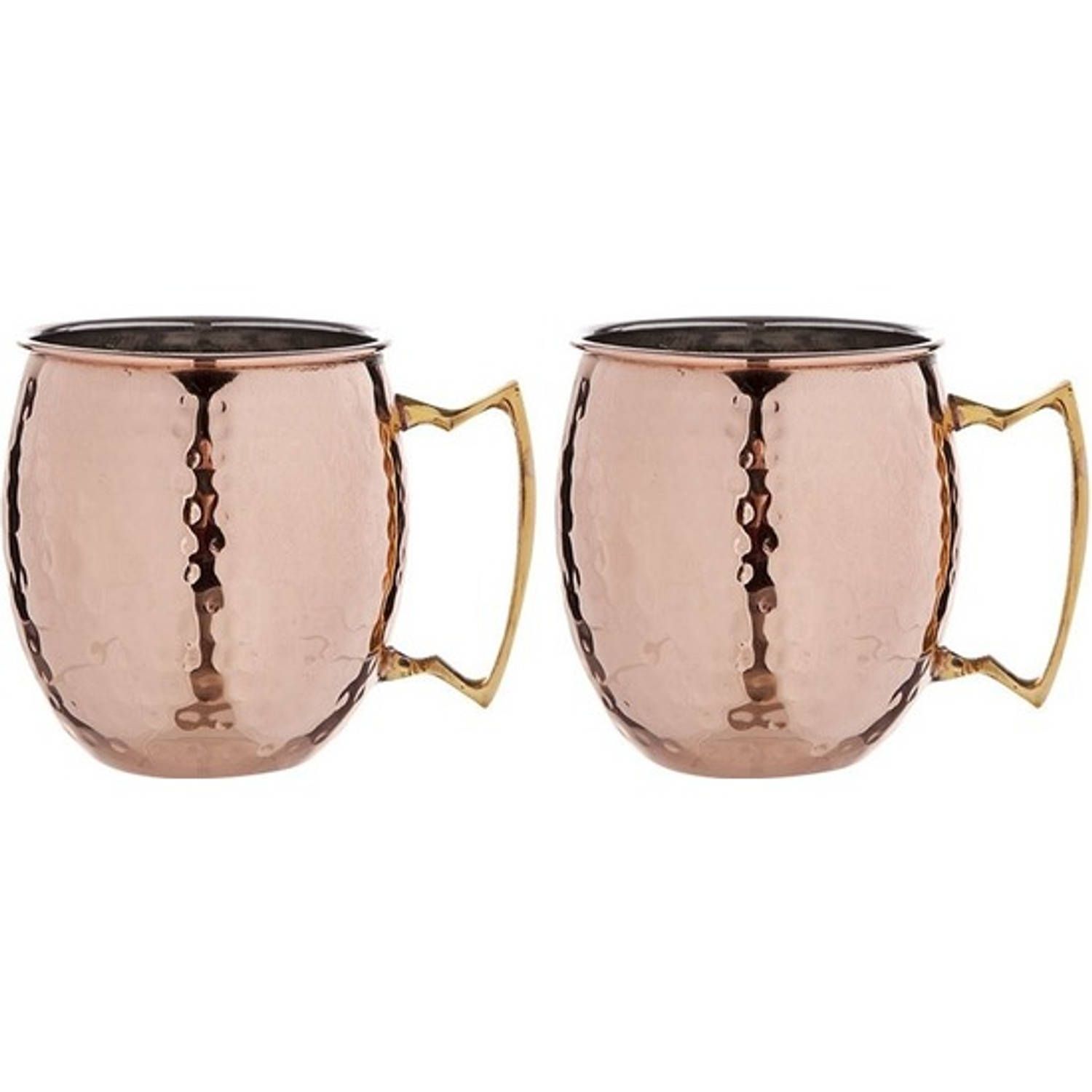 Cosy&Trendy Moscow Mule Cocktailglazen - 450 ml - Koper - 2 Stuks