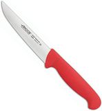 Arcos Serie 2900, keukenmes, lemmet van roestvrij staal nitrum, 130 mm, handvat van polypropyleen, rood