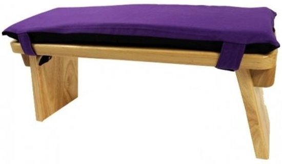 Yogi & Yogini naturals Meditatiebankkussen violet 48x17x3 cm