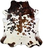 Koeienhuidvloerkleed.nl Koeienhuid Vloerkleed - Normandier Half-Wit - XXL 260 x 240 cm