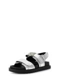 GUESS Fabelis platte damessandalen, Metaal zilver