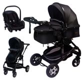 Merkloos 3-in-1 Kinderwagen Set met Autostoeltje en Luiertas