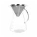 Cafetière, 600 ml, verre et inox