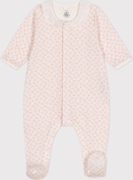 Petit Bateau Katoenen babypyjama met bloemenprint Meisjes Boxpak - Roze - Maat 50