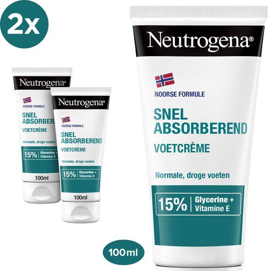 Neutrogena Noorse Formule Snel Absorberende Voetcrème - 2 x 100ml