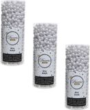 Decoris guirlande de perles - 3x - blanc - 10 mètre - plastique - brillant