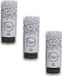 Decoris guirlande de perles - 3x - blanc - 10 mètre - plastique - brillant