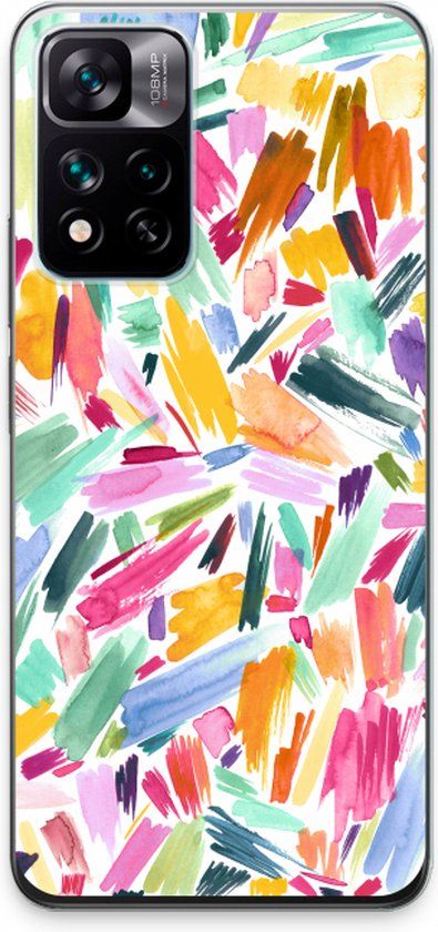 Case Company® - Xiaomi 11i Case - Watercolor Brushstrokes - Soft Cover