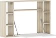 Sonoma Eikenhout / Wit Glanzend Bureau planken hangend, opklapbaar