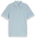 Tom Tailor Piqué poloshirt met logobadge - Maat L - light blue grey