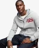 Superdry Heren Hoodie Heritage Applique Relaxed Fit Lichtgrijs Maat: S