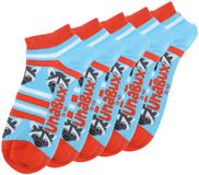 Unabux Sneakersocken Prints Dierenprint Unisex 37-40 Katoen/Polyamide/Elastaan 5 Stuks