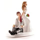 Dekora Bruidspaar figuur voor bruidstaart - Hars decoratie 14 cm