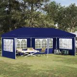 Prolenta Maison Exclusive Pop-up partytent, 574 x 289 x 245 cm, blauw