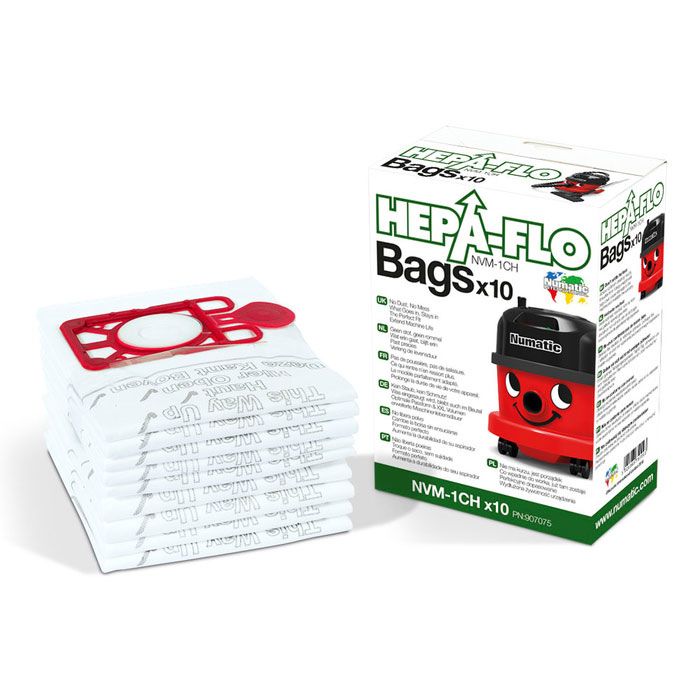 Numatic NVM-1CH Stofzuiger Stofzakken - 10 stuks - Wit