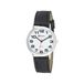 Ravel - Uniseks gemakkelijk te lezen horloge met grote getallen - Zwart / goudkleurige / witte wijzerplaat