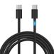 Waytex USB C naar USB C snellaadkabel, 1 m, zwart