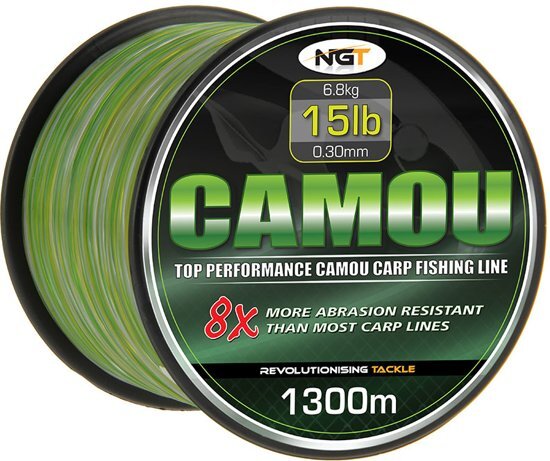 NGT Camouflage Lijn 15lb / 6.8kg / 0.30mm â€“ 1300m