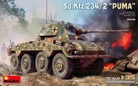 MiniArt Modelbouwpakket Militaire voertuigen - 35419 Sd.Kfz.234/2 PUMA Panzerwagen Plastic - 1:35 - Modelbouw