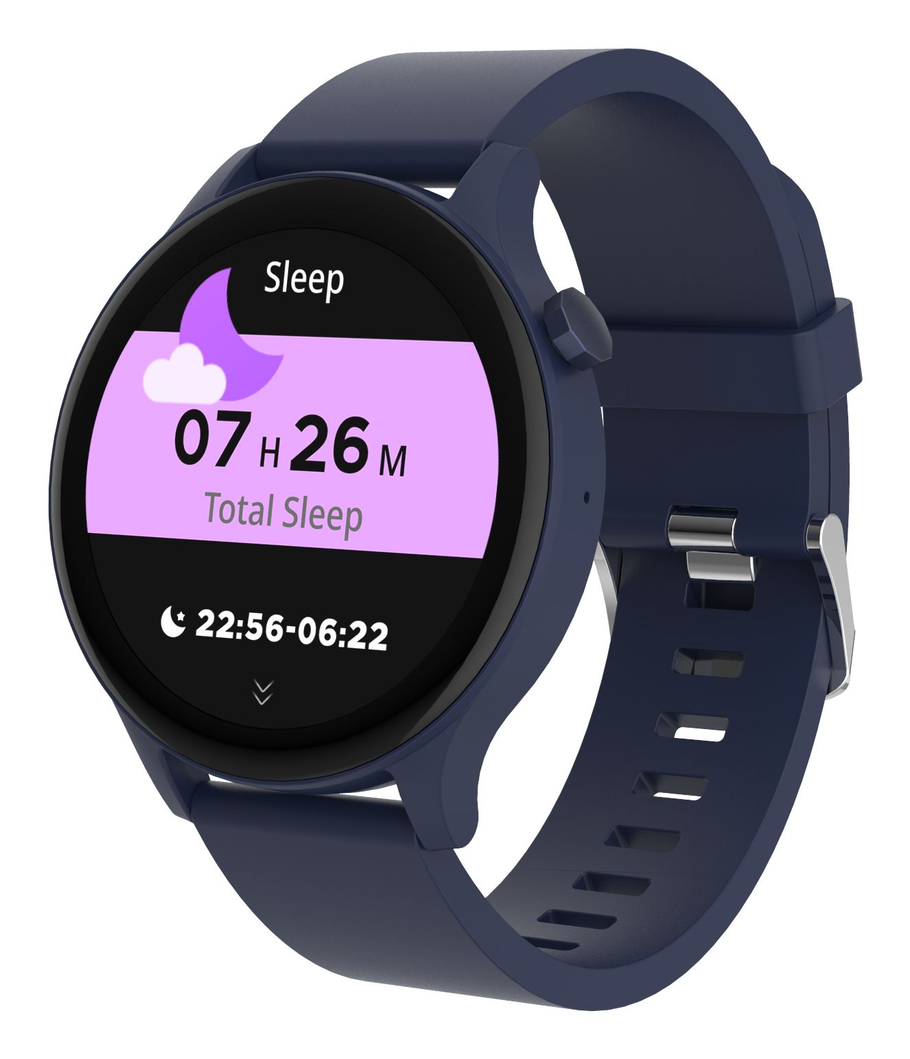 Denver SWC-338BU Smartwatch - Android & iOS - Full Call Function - Sports Watch - Heart Rate Monitor - Saturation Meter - Sleep Monitor - Black/Blue