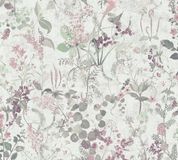A.S. Création DROOGBLOEMEN BEHANG | Landelijk - groen grijs roze - The Bos