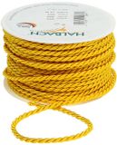 Halbach Seidenbänder Decoratiekoord geel 4mm 25m