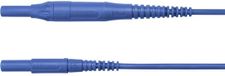 Schützinger Meetsnoer Stekker 4 mm Stekker 4 mm 150.00 cm Bleu 1 pièce(s)
