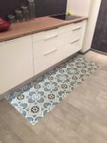 JYG WATOU Kitchen Runner Rug - 66x250cm - Grey/Beige - Vinyl - Vintage