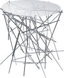 Alessi Blow Up bijzettafel rond glas metaal 45x45x44cm