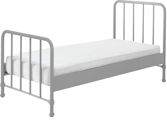 Vipack Bronxx Bed 90 x 200 cm - Rainy Grey