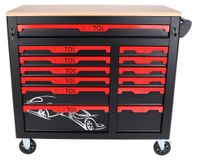 Sixtol MECHANIC TROLLEY TITAN Gereedschapswagen met gereedschap 1559, 13 laden, 1559-delig