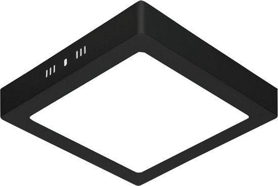 BES LED LED Paneel 30x30cm - 28W - 6400K Koud Wit - Zwart