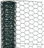 Nature - Verzinkt staal gaas - 10 x 0,50m - Groen - 25mm mazen