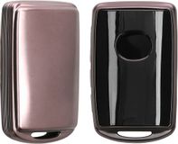 kwmobile autosleutel hoesje geschikt voor Mazda 3-Knoppen CX30 CX50 CX60 CX90 MX-30 hoes - TPU autosleutel behuizing - Beschermende auto sleutel case - Sleuteletui in mat zwart / zwart